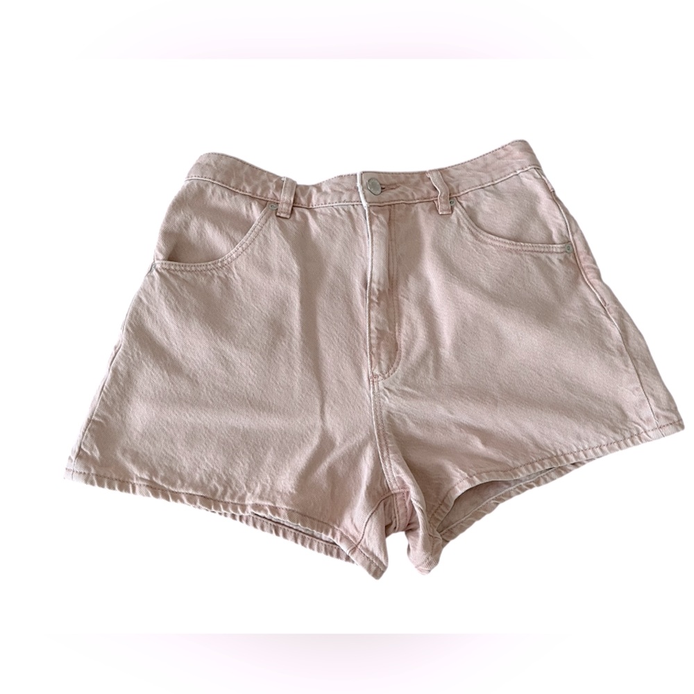 Rolla’s Women's Pink Jean Shorts, High Rise, Loose Fit, Size 29